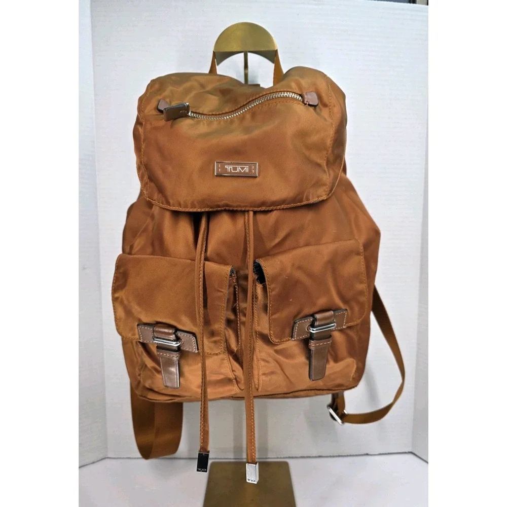 Tumi 48787 Voyageur Basel Backpack in a brown‎ nylon material